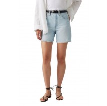 LEVIS 501® MID THIGH SHORT LW A92960002 - WORN IN ΣΟΡΤΣ ΓΥΝΑΙΚΕΙΟ LIGHT INDIGO