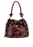 GUESS HOLIDAY SHINE TOP HANDLE POUCH ΤΣΑΝΤΑ ΓΥΝΑΙΚΕΙΑ WINE