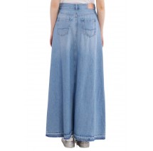 PEPE JEANS LONDON 3 MAXI SKIRT HW SKY ΦΟΥΣΤΑ ΓΥΝΑΙΚΕΙΑ BLUΕ DENIM