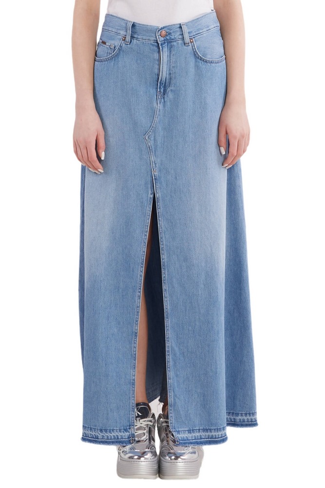 PEPE JEANS LONDON 3 MAXI SKIRT HW SKY ΦΟΥΣΤΑ ΓΥΝΑΙΚΕΙΑ BLUΕ DENIM