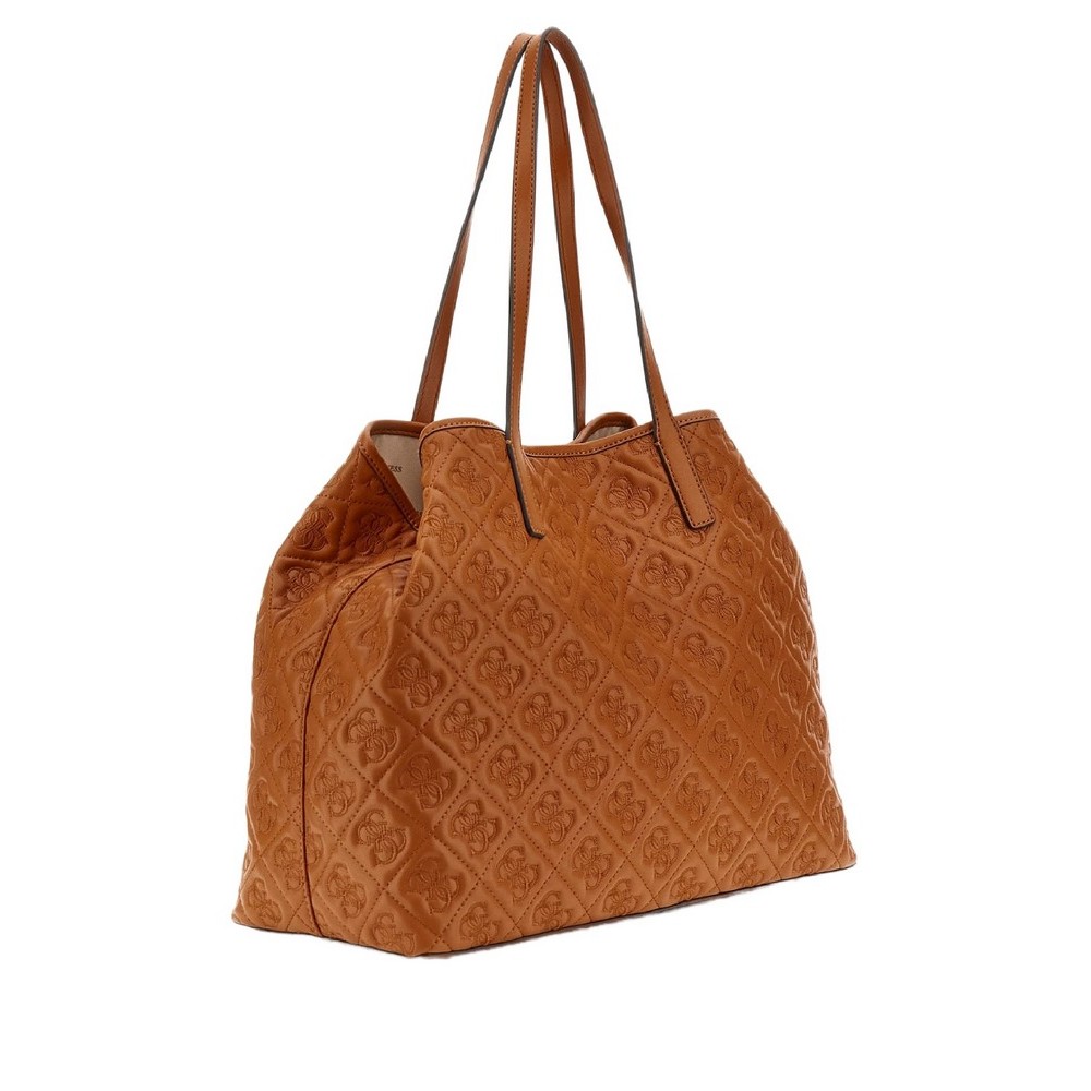 GUESS ADELASIA LARGE 2 IN 1 TOTE ΤΣΑΝΤΑ ΓΥΝΑΙΚΕΙΑ CARAMEL