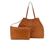 GUESS ADELASIA LARGE 2 IN 1 TOTE ΤΣΑΝΤΑ ΓΥΝΑΙΚΕΙΑ CARAMEL