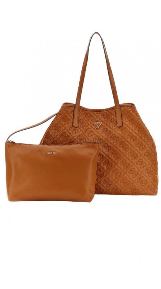 GUESS ADELASIA LARGE 2 IN 1 TOTE ΤΣΑΝΤΑ ΓΥΝΑΙΚΕΙΑ CARAMEL
