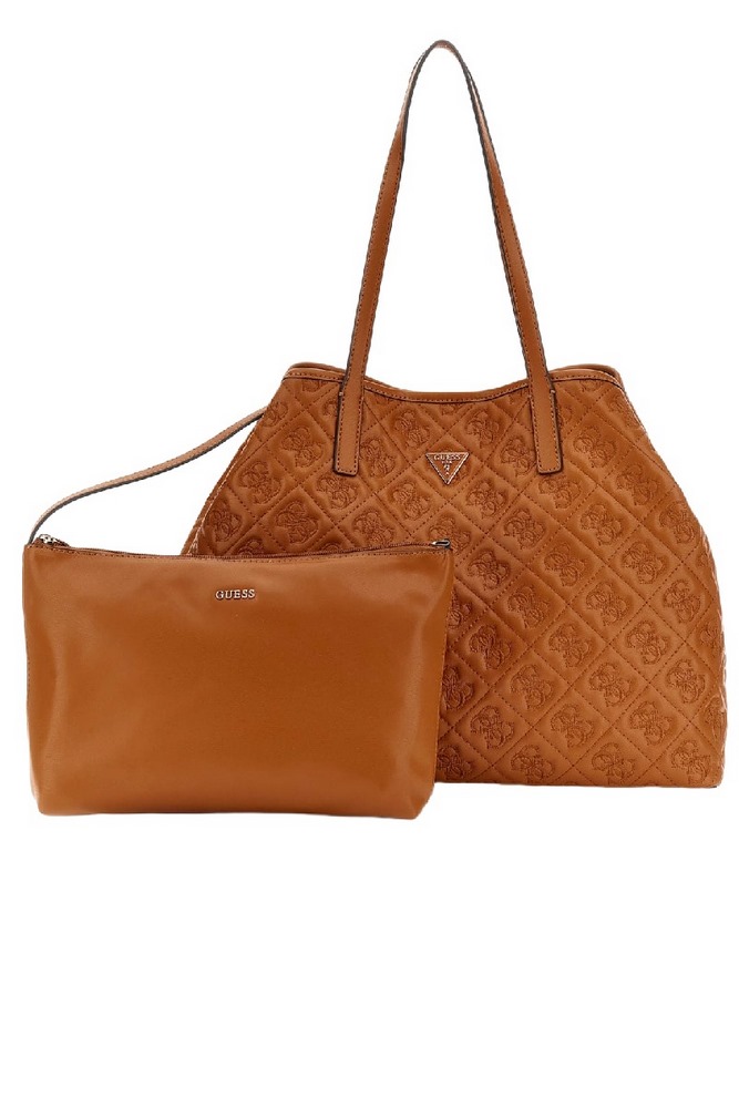 GUESS ADELASIA LARGE 2 IN 1 TOTE ΤΣΑΝΤΑ ΓΥΝΑΙΚΕΙΑ CARAMEL