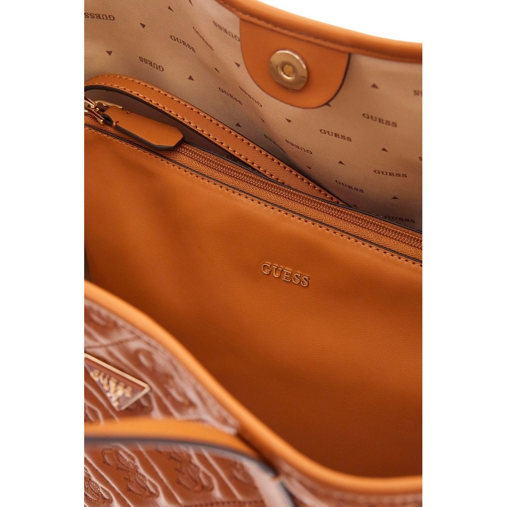 GUESS ADELASIA LARGE 2 IN 1 TOTE ΤΣΑΝΤΑ ΓΥΝΑΙΚΕΙΑ CARAMEL
