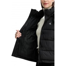 CALVIN KLEIN JEANS MATTE MONOLOGO MW SHORT PUFFER ΜΠΟΥΦΑΝ ΓΥΝΑΙΚΕΙΟ BLACK
