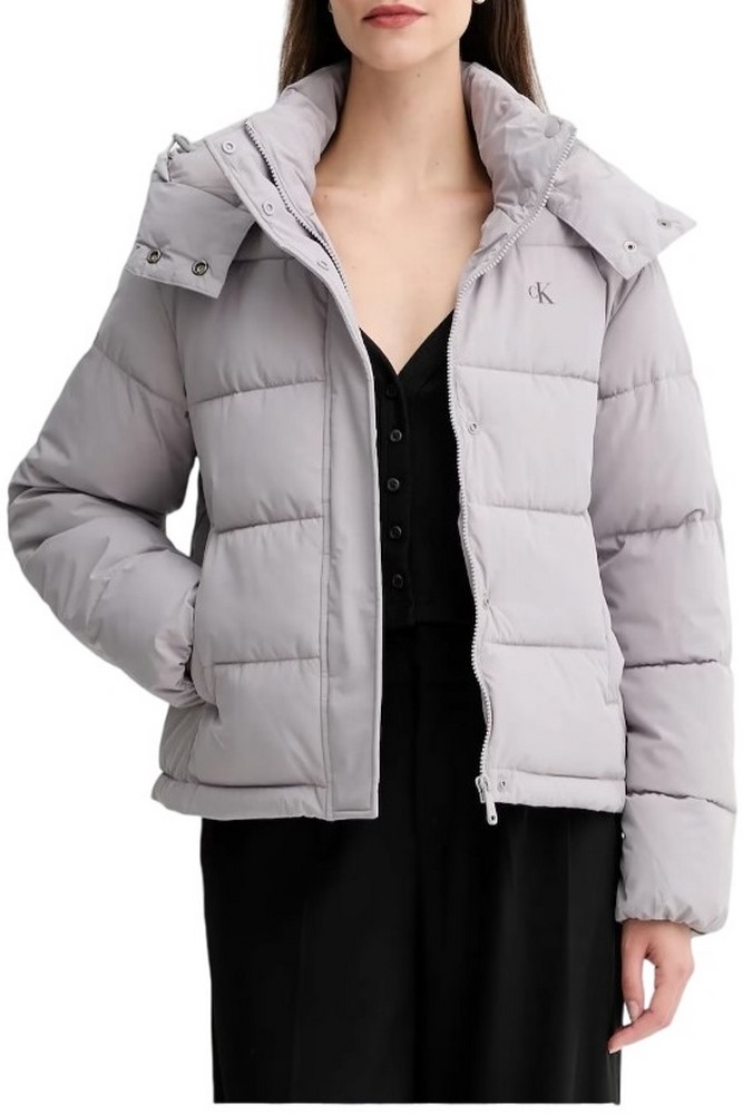CALVIN KLEIN JEANS MATTE MONOLOGO MW SHORT PUFFER ΜΠΟΥΦΑΝ ΓΥΝΑΙΚΕΙΟ TAUPE