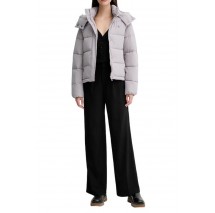 CALVIN KLEIN JEANS MATTE MONOLOGO MW SHORT PUFFER ΜΠΟΥΦΑΝ ΓΥΝΑΙΚΕΙΟ TAUPE