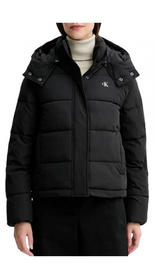 CALVIN KLEIN JEANS MATTE MONOLOGO MW SHORT PUFFER ΜΠΟΥΦΑΝ ΓΥΝΑΙΚΕΙΟ BLACK