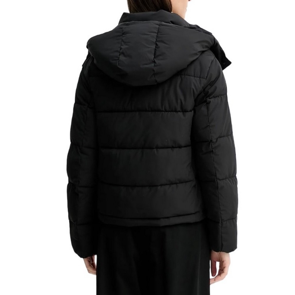 CALVIN KLEIN JEANS MATTE MONOLOGO MW SHORT PUFFER ΜΠΟΥΦΑΝ ΓΥΝΑΙΚΕΙΟ BLACK