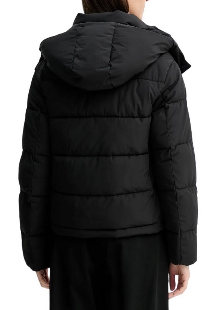 CALVIN KLEIN JEANS MATTE MONOLOGO MW SHORT PUFFER ΜΠΟΥΦΑΝ ΓΥΝΑΙΚΕΙΟ BLACK