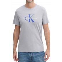 CALVIN KLEIN JEANS HERO MONOLOGO TEE T-SHIRT ΜΠΛΟΥΖΑ ΑΝΔΡΙΚΗ LILA