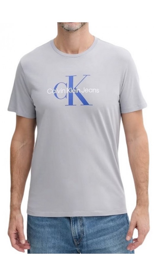 CALVIN KLEIN JEANS HERO MONOLOGO TEE T-SHIRT ΜΠΛΟΥΖΑ ΑΝΔΡΙΚΗ LILA