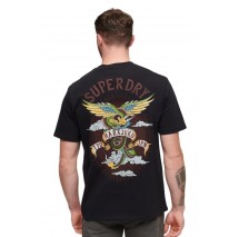 SUPERDRY TATTOO GRAPHIC LOOSE T-SHIRT ΜΠΛΟΥΖΑ ΑΝΔΡΙΚΗ BLACK