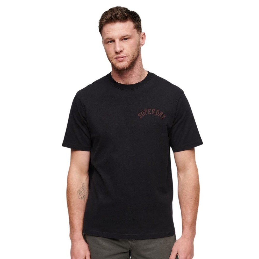 SUPERDRY TATTOO GRAPHIC LOOSE T-SHIRT ΜΠΛΟΥΖΑ ΑΝΔΡΙΚΗ BLACK