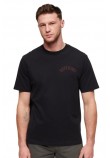 SUPERDRY TATTOO GRAPHIC LOOSE T-SHIRT ΜΠΛΟΥΖΑ ΑΝΔΡΙΚΗ BLACK
