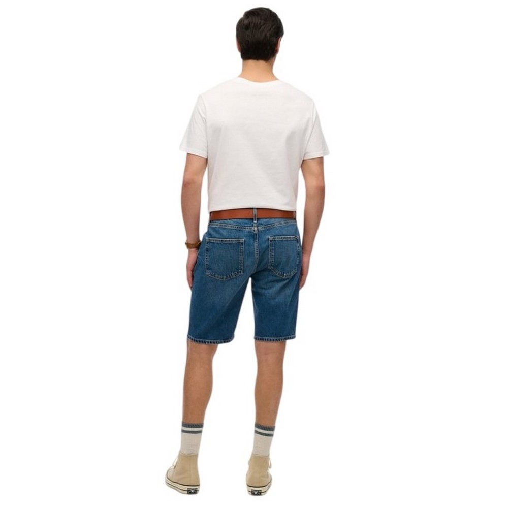 SUPERDRY D2 OVIN VINTAGE STRAIGHT SHORT ΒΕΡΜΟΥΔΑ ΑΝΔΡΙΚΗ BLUE