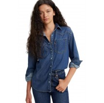 LEVIS® TEODORA WESTERN SHIRT -WORN IN ΠΟΥΚΑΜΙΣΟ ΓΥΝΑΙΚΕΙΟ DARK INDIGO