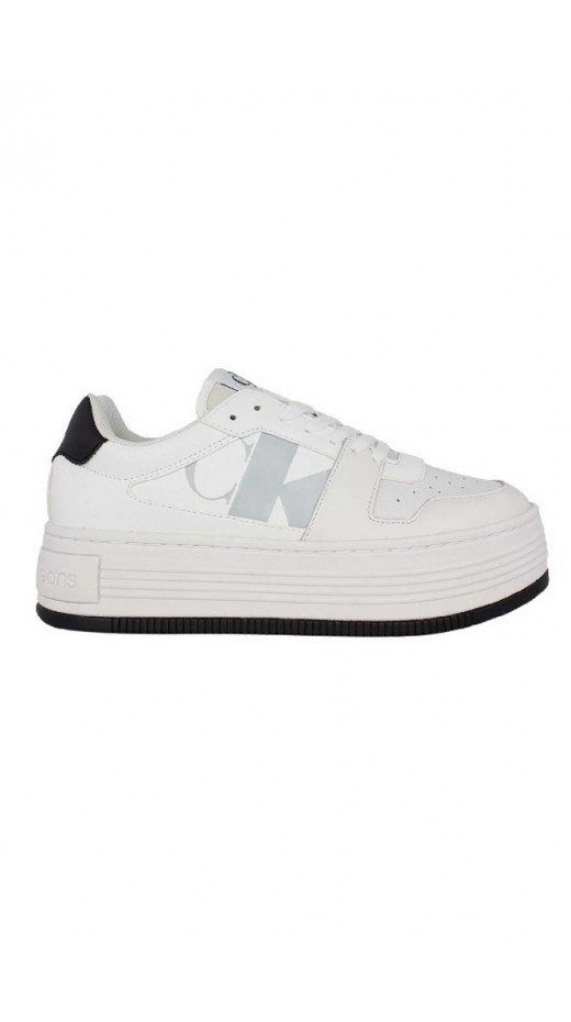 CALVIN KLEIN JEANS BOLD FLATF LOW LACEUP MIX NBS ΠΑΠΟΥΤΣΙ ΓΥΝΑΙΚΕΙΟ BRIGHT WHITE