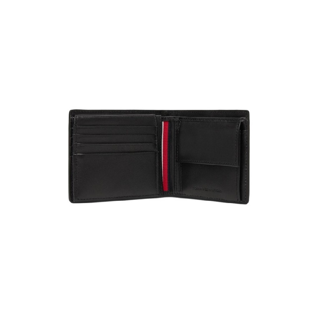 TOMMY HILFIGER CENTRAL CC FLAP AND COIN ΠΟΡΤΟΦΟΛΙ ΑΝΔΡΙΚΟ BLACK