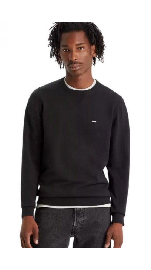 LEVI'S LIGHTWEIGHT HM SWEATER A72070001 ΜΠΛΟΥΖΑ ΠΛΕΚΤΗ ΑΝΔΡΙΚΗ BLACK