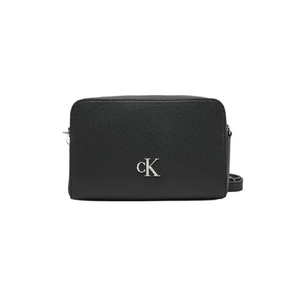 CALVIN KLEIN MINIMAL MONOGRAM CAMERA BAG 20 ΤΣΑΝΤΑ ΓΥΝΑΙΚΕΙΑ BLACK