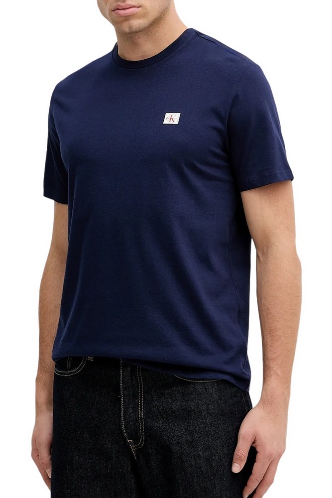 CALVIN KLEIN JEANS BADGE 30S JERSEY CLASSIC TEE T-SHIRT ΜΠΛΟΥΖΑ ΑΝΔΡΙΚΗ BLUE