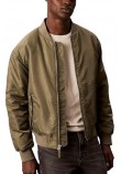 CALVIN KLEIN JEANS LS NYLON BOMBER JACKET ΜΠΟΥΦΑΝ ΑΝΔΡΙΚΟ OLIVE