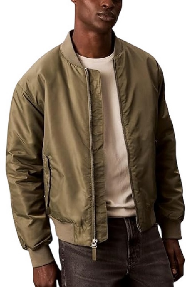 CALVIN KLEIN JEANS LS NYLON BOMBER JACKET ΜΠΟΥΦΑΝ ΑΝΔΡΙΚΟ OLIVE