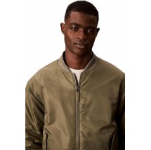 CALVIN KLEIN JEANS LS NYLON BOMBER JACKET ΜΠΟΥΦΑΝ ΑΝΔΡΙΚΟ OLIVE