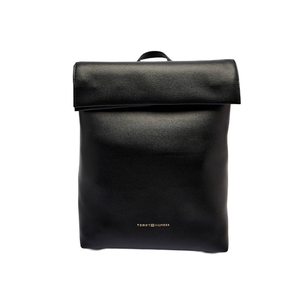 TOMMY HILFIGER LOGOTAPE BACKPACK ΤΣΑΝΤΑ ΓΥΝΑΙΚΕΙΑ BLACK