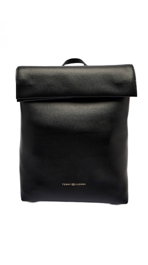 TOMMY HILFIGER LOGOTAPE BACKPACK ΤΣΑΝΤΑ ΓΥΝΑΙΚΕΙΑ BLACK