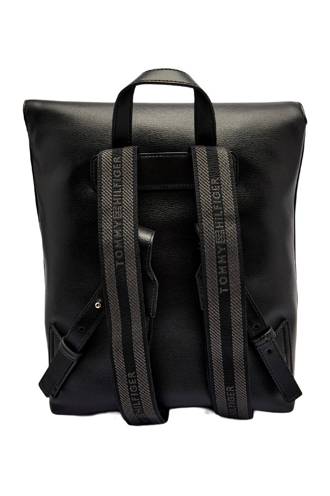 TOMMY HILFIGER LOGOTAPE BACKPACK ΤΣΑΝΤΑ ΓΥΝΑΙΚΕΙΑ BLACK