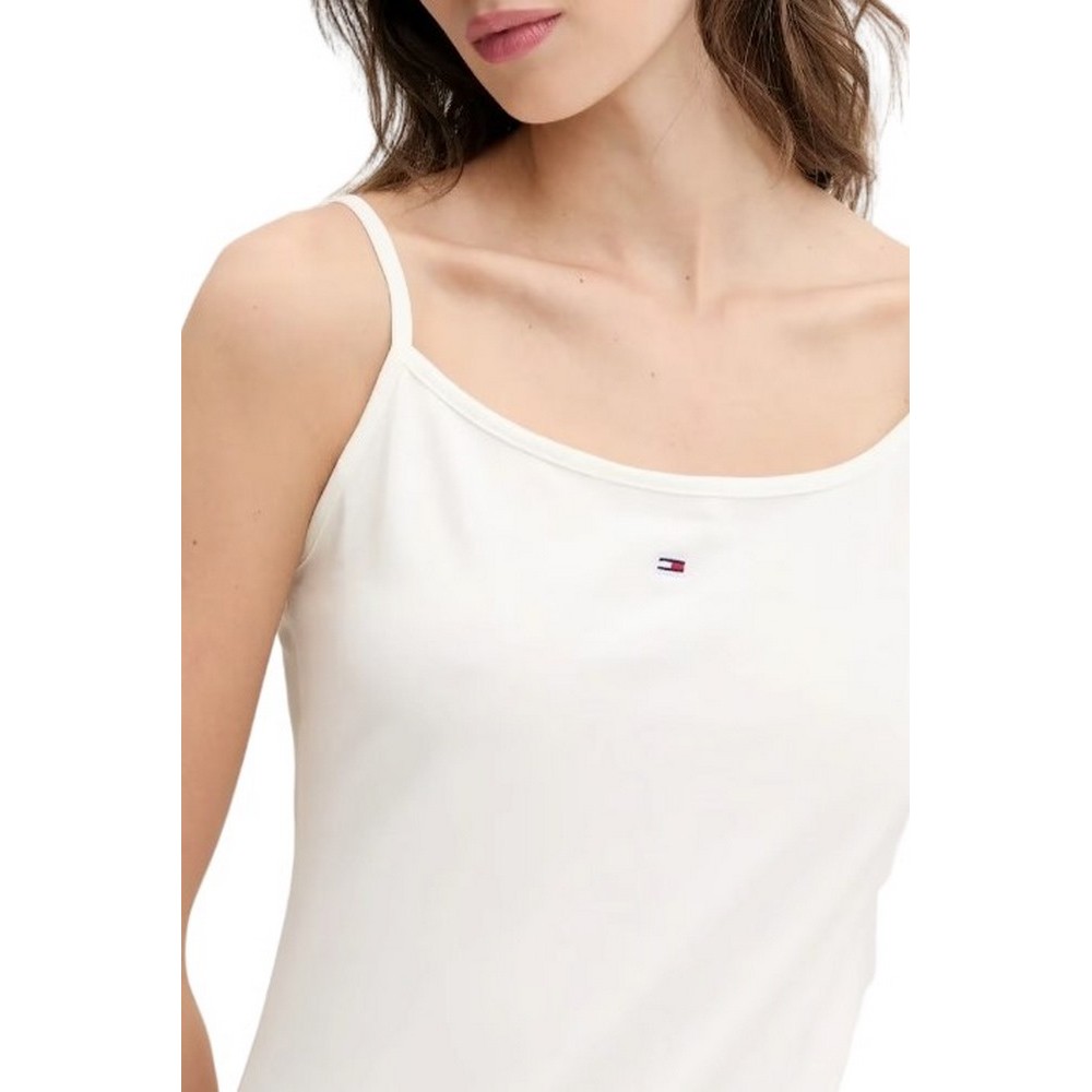 TOMMY JEANS ESSENTIAL STRAP TOP EXT ΤΟΠ ΓΥΝΑΙΚΕΙΟ WHITE
