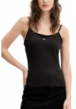 TOMMY JEANS ESSENTIAL STRAP TOP EXT ΤΟΠ ΓΥΝΑΙΚΕΙΟ BLACK