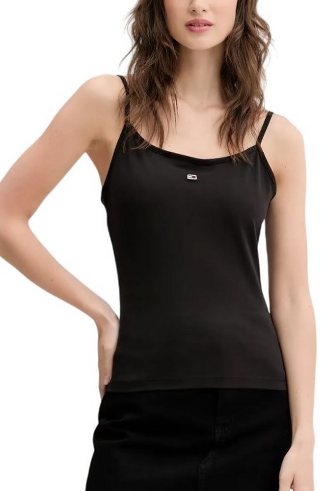 TOMMY JEANS ESSENTIAL STRAP TOP EXT ΤΟΠ ΓΥΝΑΙΚΕΙΟ BLACK