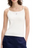 TOMMY JEANS ESSENTIAL STRAP TOP EXT ΤΟΠ ΓΥΝΑΙΚΕΙΟ WHITE
