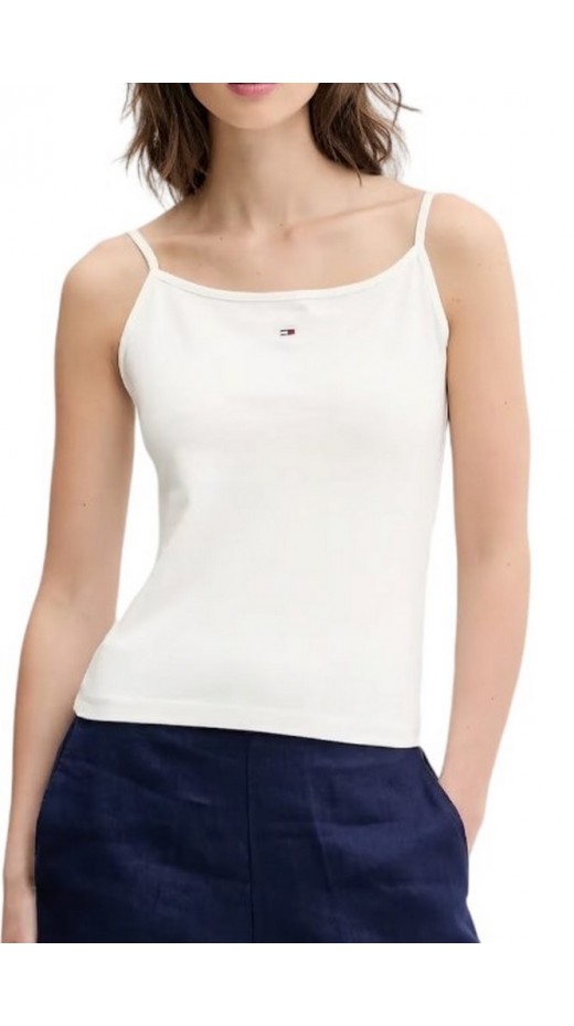 TOMMY JEANS ESSENTIAL STRAP TOP EXT ΤΟΠ ΓΥΝΑΙΚΕΙΟ WHITE