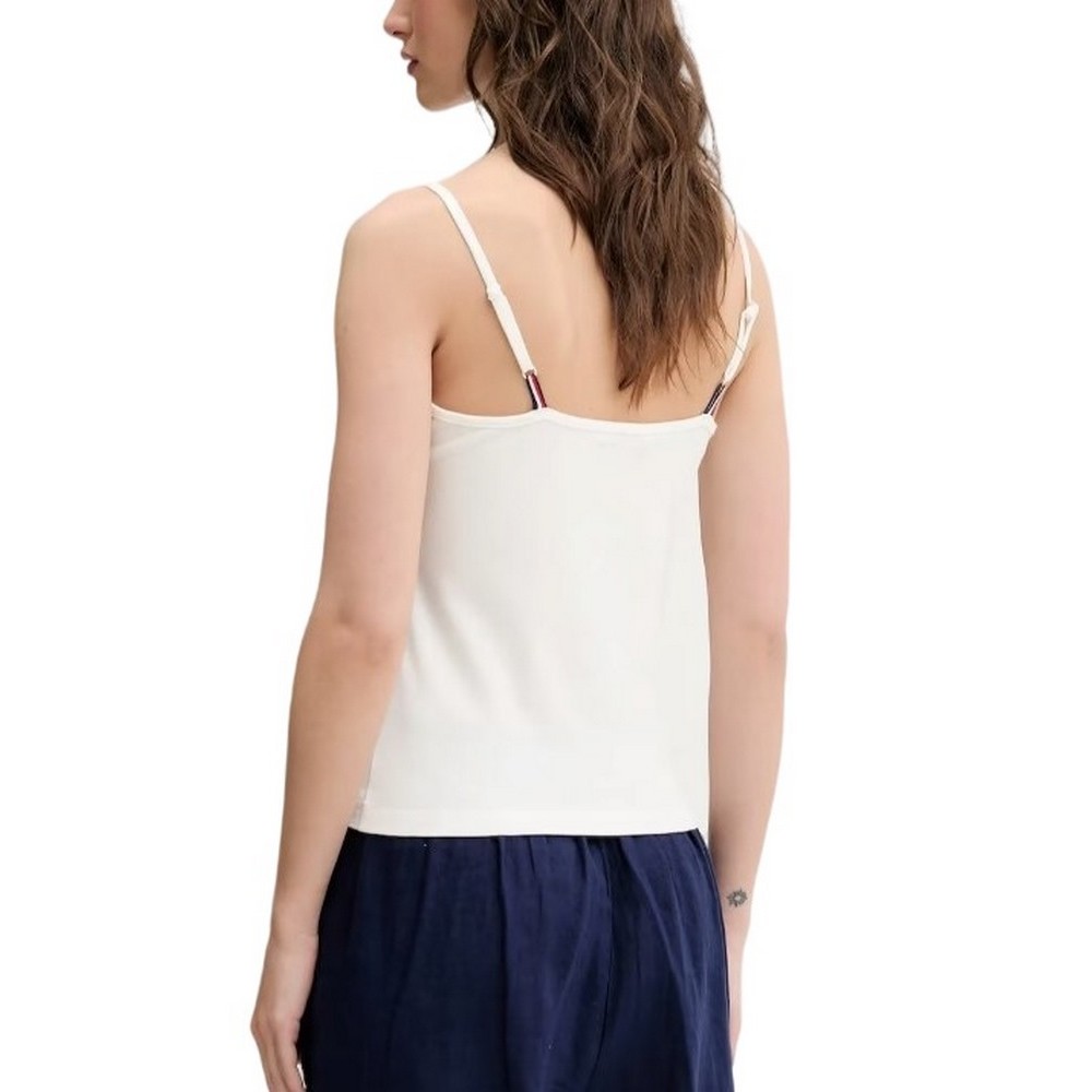 TOMMY JEANS ESSENTIAL STRAP TOP EXT ΤΟΠ ΓΥΝΑΙΚΕΙΟ WHITE