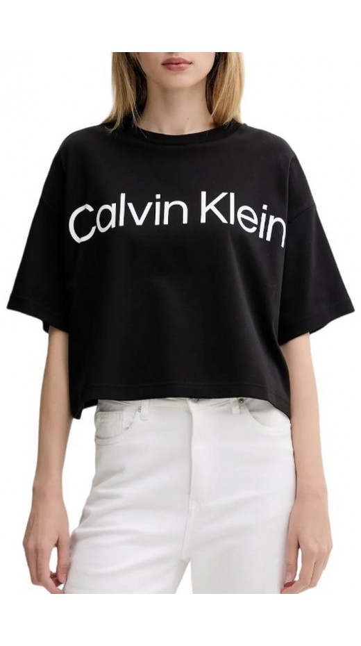 CALVIN KLEIN BOXY LOGO GRAPHIC TEE T-SHIRT ΜΠΛΟΥΖΑ ΓΥΝΑΙΚΕΙΑ BLACK