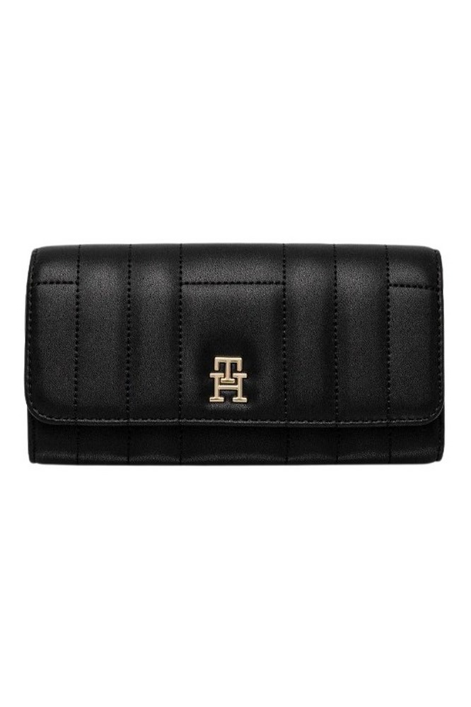 TOMMY HILFIGER FEMININE LRG FLAP ΠΟΡΤΟΦΟΛΙ ΓΥΝΑΙΚΕΙΟ TAUPE