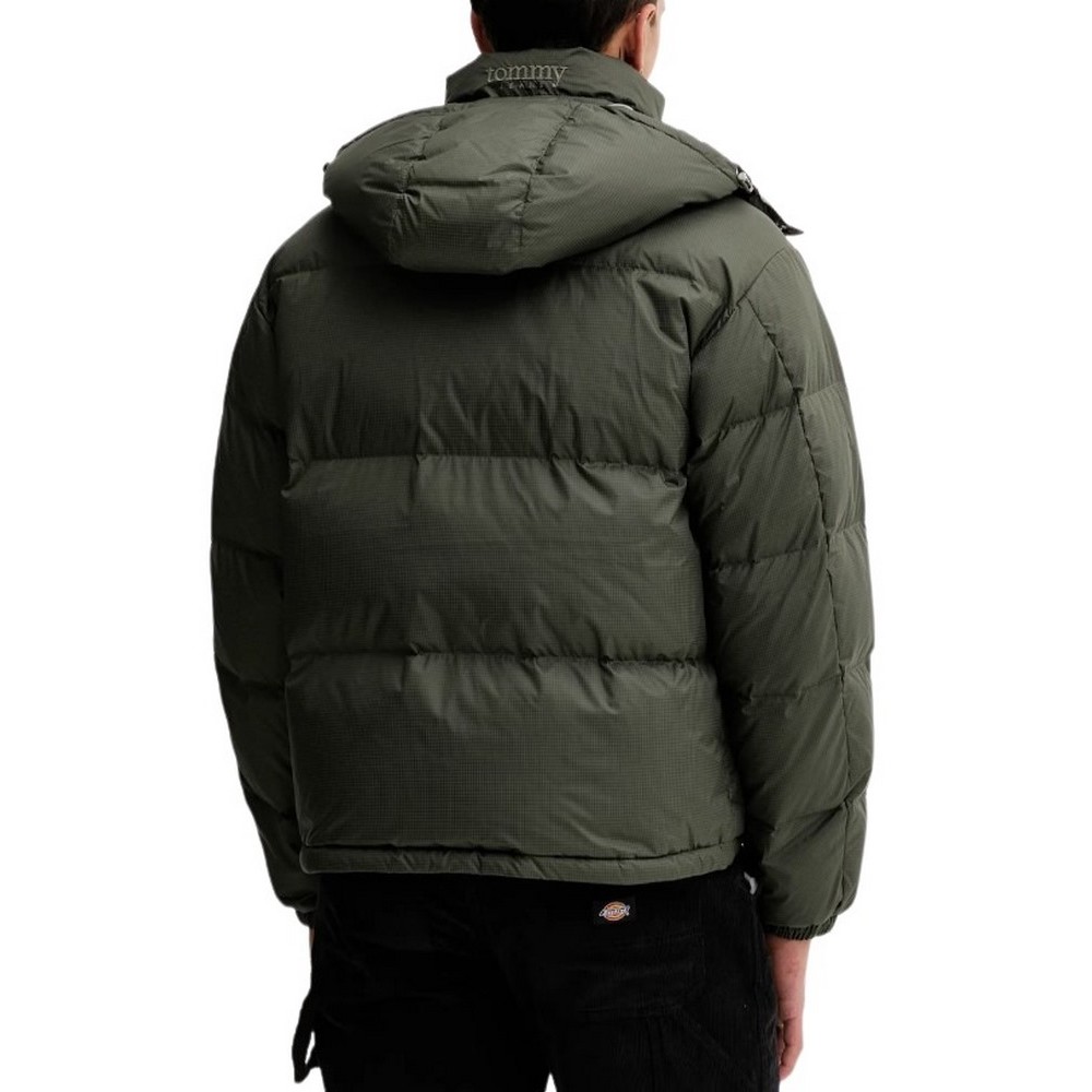 TOMMY JEANS ALASKA DOWN PUFFER EXT ΜΠΟΥΦΑΝ ΑΝΔΡΙΚΟ GREEN