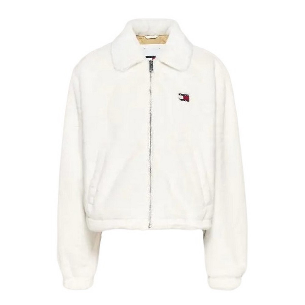 TOMMY JEANS FAUX FUR JACKET ΜΠΟΥΦΑΝ ΓΥΝΑΙΚΕΙΟ IVORY