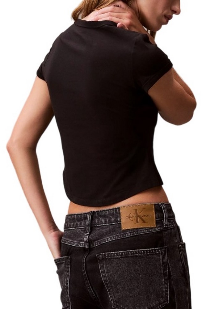 CALVIN KLEIN JEANS BABY TEE T-SHIRT ΜΠΛΟΥΖΑ ΓΥΝΑΙΚΕΙΑ BLACK