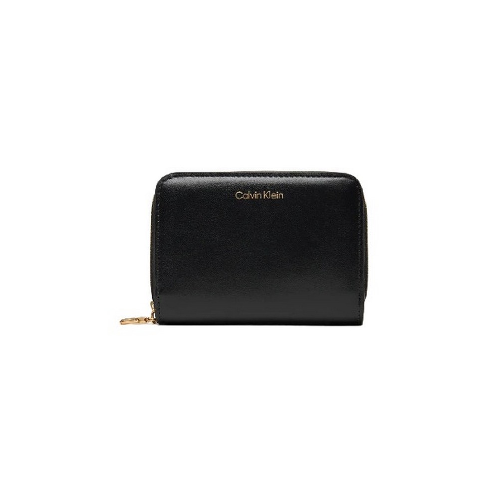 CALVIN KLEIN PULLER MEDIUM FLAP ZIP AROUND ΠΟΡΤΟΦΟΛΙ ΓΥΝΑΙΚΕΙΟ BLACK