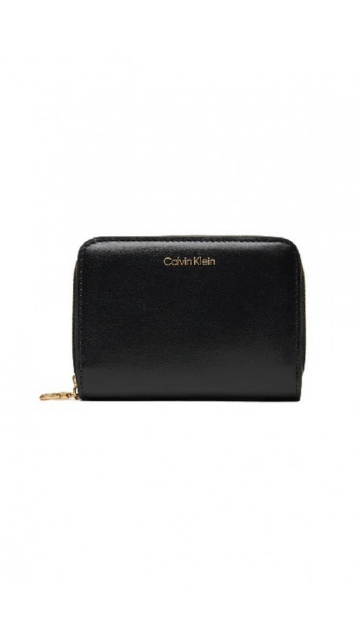 CALVIN KLEIN PULLER MEDIUM FLAP ZIP AROUND ΠΟΡΤΟΦΟΛΙ ΓΥΝΑΙΚΕΙΟ BLACK