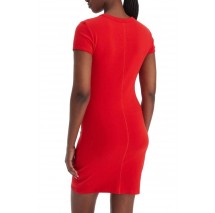 CALVIN KLEIN JEANS CO CONTOUR 1X1 RIB MINI DRESS ΦΟΡΕΜΑ ΓΥΝΑΙΚΕΙΟ RED