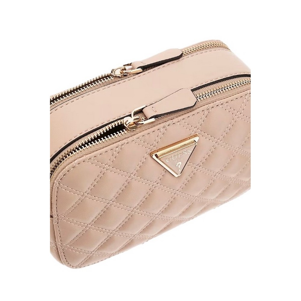 GUESS GIULLY CAMERA BAG ΤΣΑΝΤΑ ΓΥΝΑΙΚΕΙΑ BEIGE