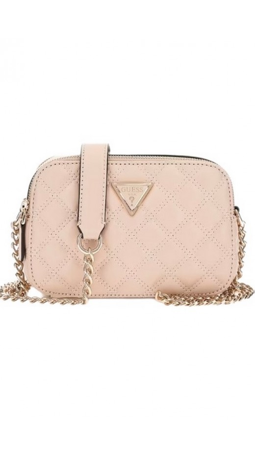 GUESS GIULLY CAMERA BAG ΤΣΑΝΤΑ ΓΥΝΑΙΚΕΙΑ BEIGE