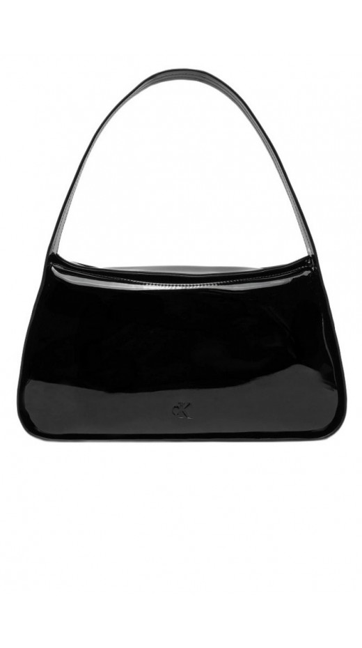 CALVIN KLEIN JEANS BLOCK SHOULDER BAG25 PATENT ΤΣΑΝΤΑ ΓΥΝΑΙΚΕΙΑ BLACK